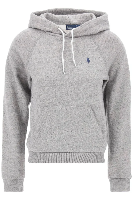 Blowout Deals Hooded Sweatshirt With Embroidered Logo  - Grigio