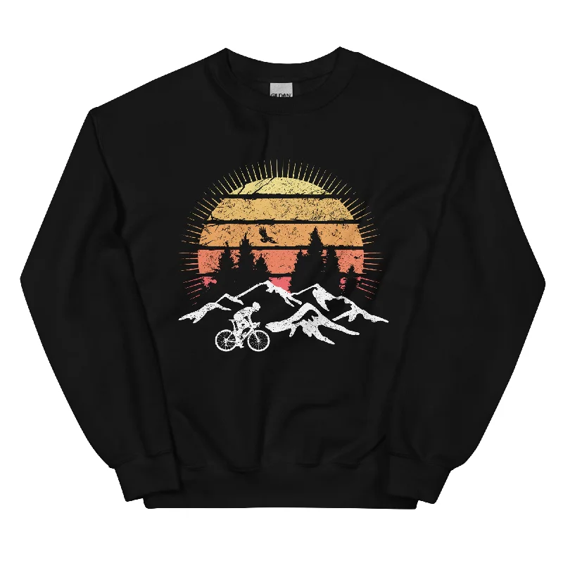 Blowout Sale Radfahrer Und Sonne Vintage - Sweatshirt (Unisex)
