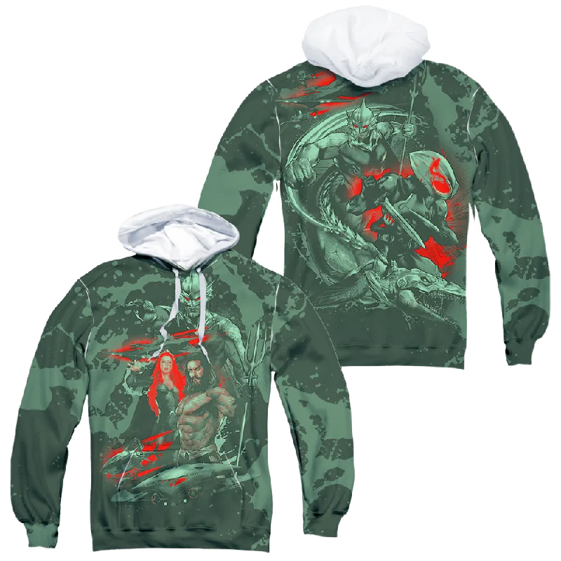 Price Smash Aquaman Movie Good And Evil - All-Over Print Pullover Hoodie