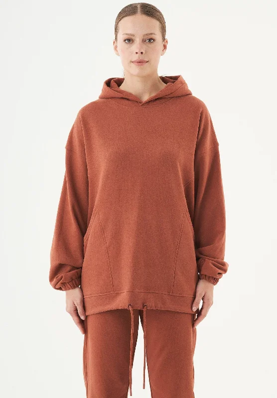 Flash Deals Hande Soft Touch Oversize Organic Cotton Hoodie Cinnamon