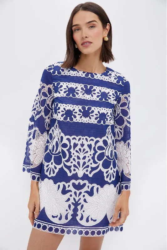 Price Blitz Navy Stevie Lace Dress
