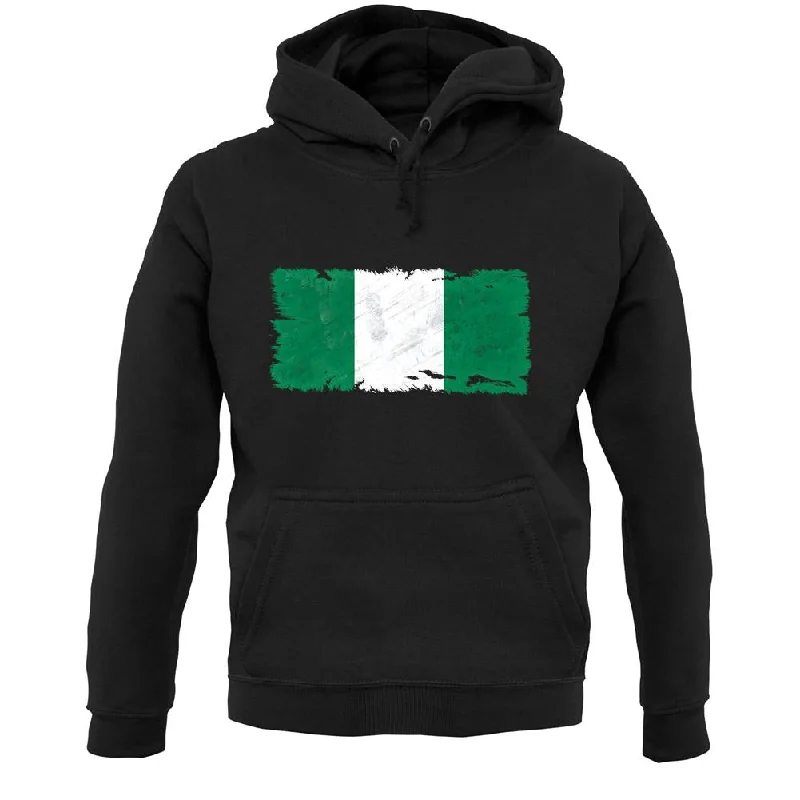 Inventory Reduction Nigeria Grunge Style Flag Unisex Hoodie