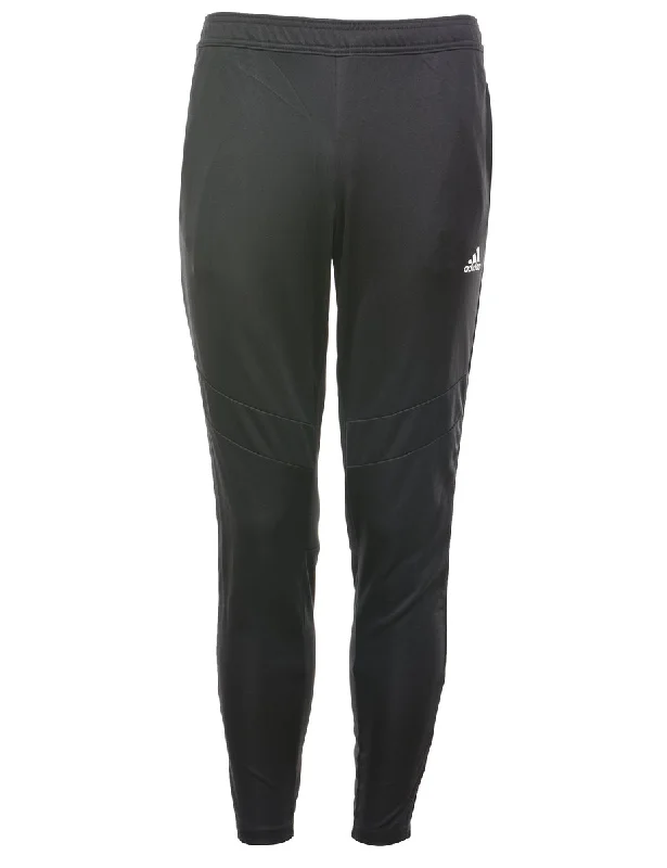 Shop and Save Adidas Black Tapered Track Pants - W30