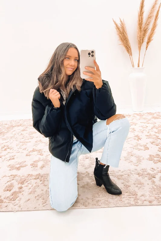 Great Deals Carly Puffer Jacket Black