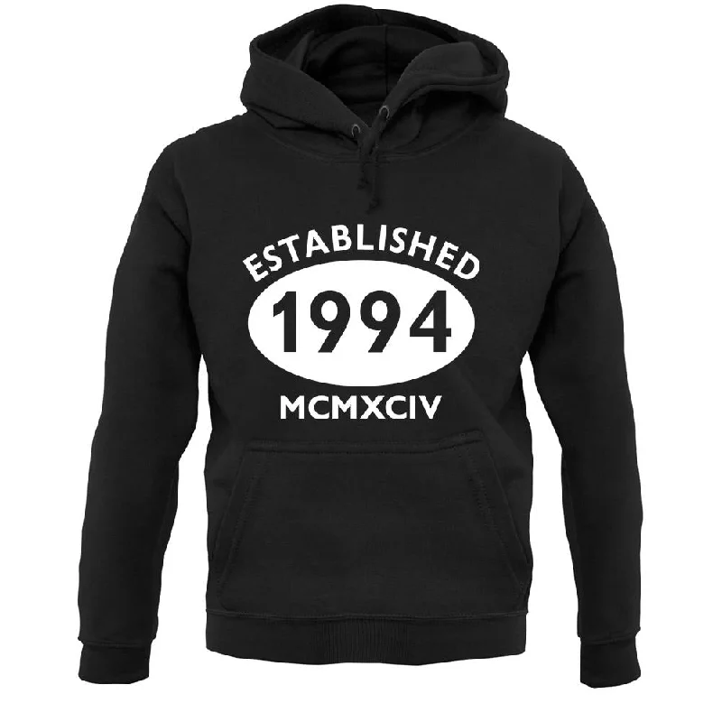 Limited Availability Established 1994 Roman Numerals Unisex Hoodie