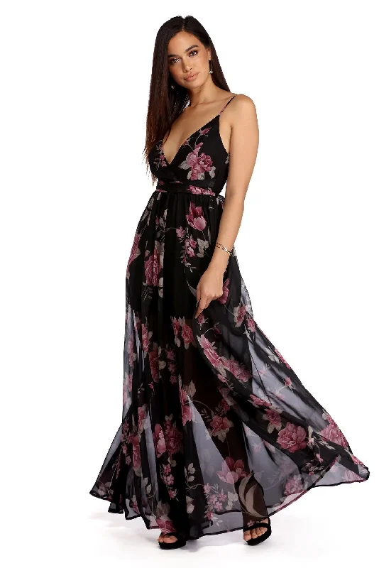 Anniversary Sale Valentina Chiffon Floral Dress