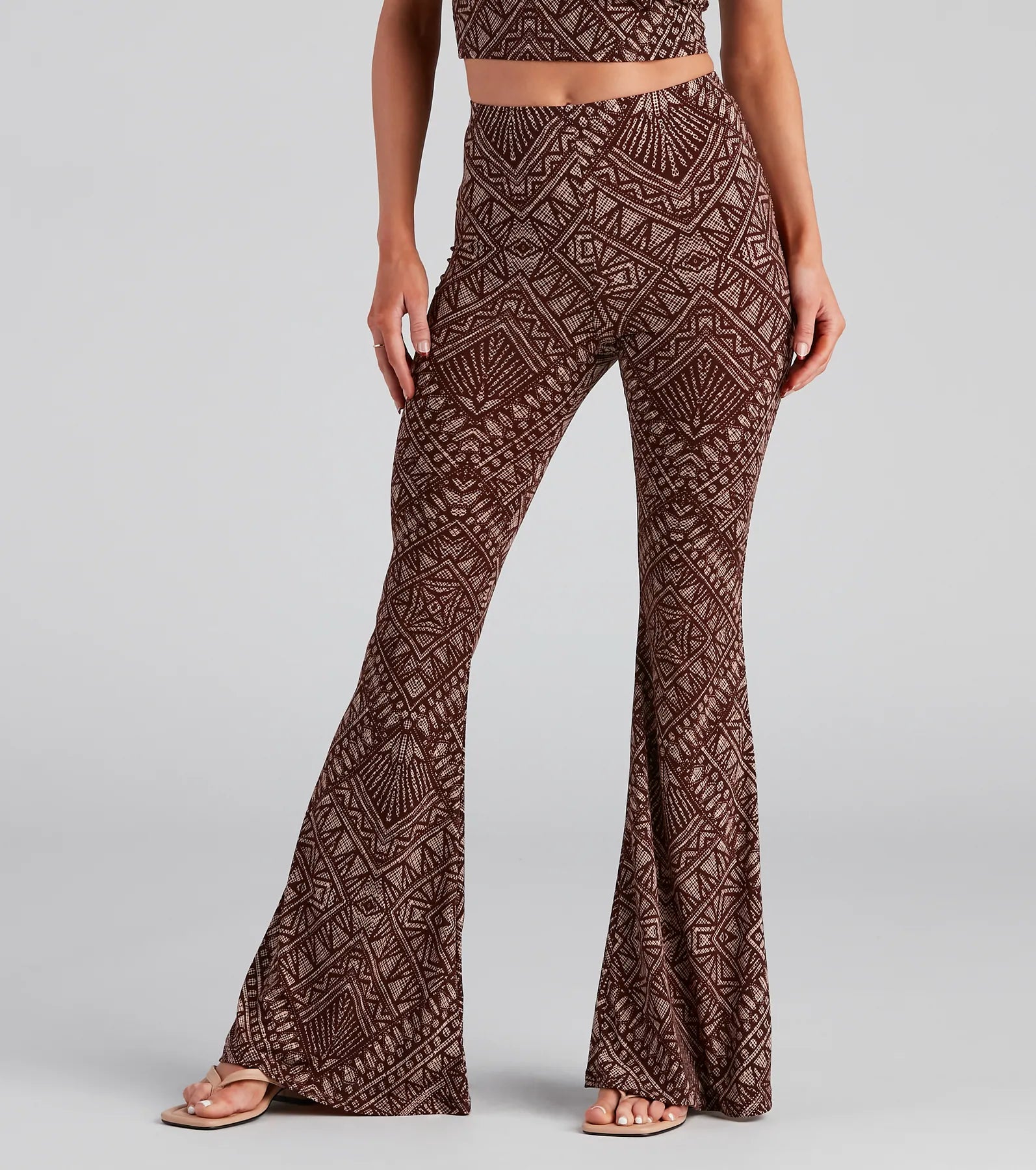 Discount Extravaganza Desert Queen Boho Flare Pants