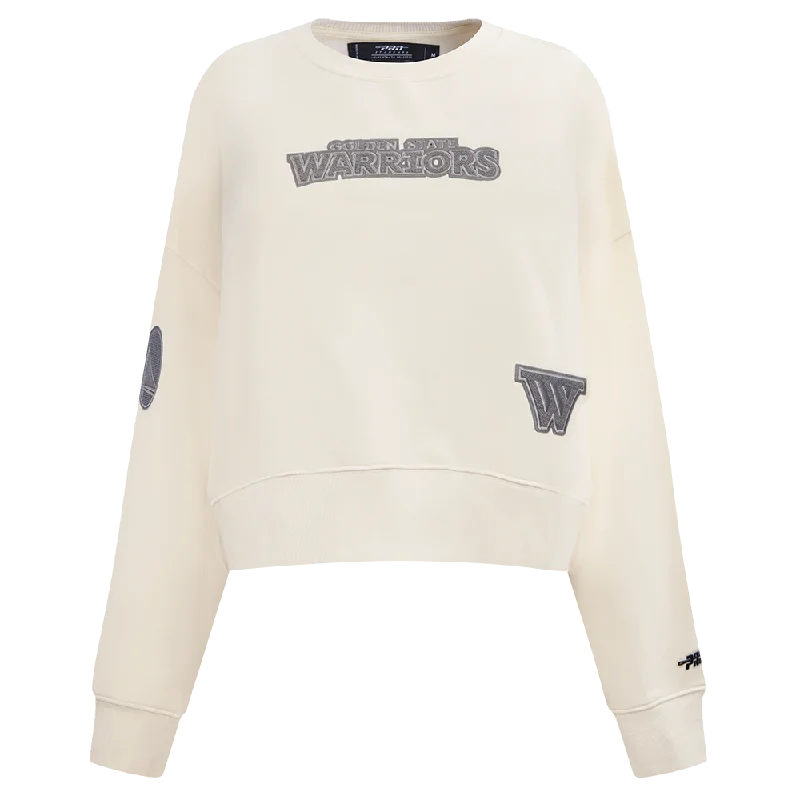 Overstock Sale SUDADERA DE CUELLO REDONDO NBA GOLDEN STATE WARRIORS REVERSE FRENCH TERRY PARA MUJER