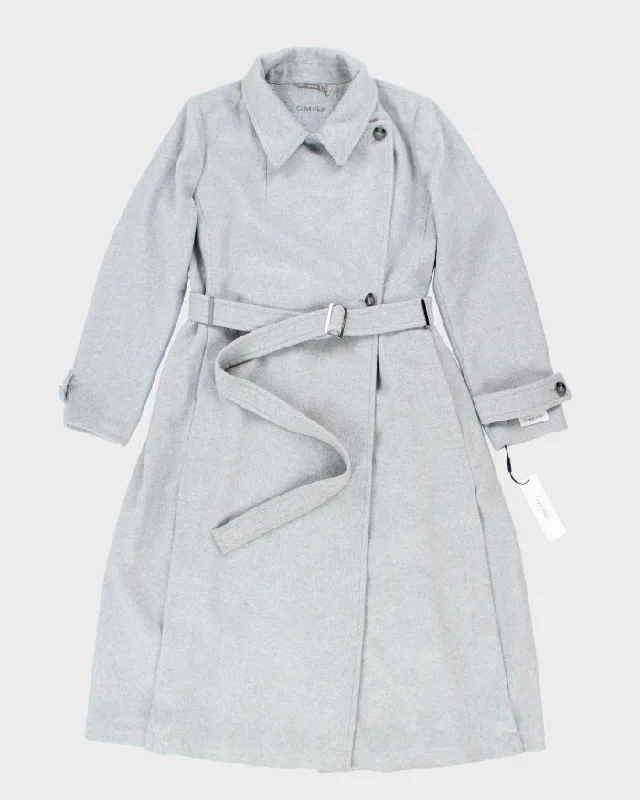 Fantastic Offers Vintage DSWT Calvin Klein Wool Blend Overcoat - L