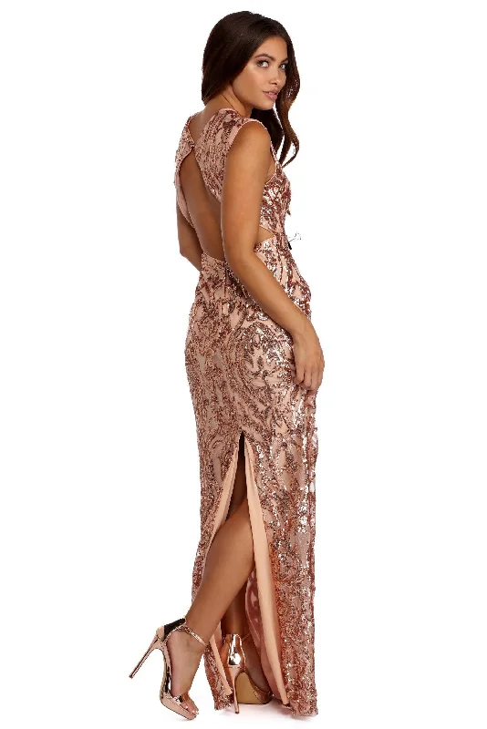 Reduced Prices Hailey Open Back Sequin Dress