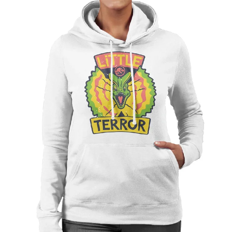 Limited Time Discount Jurassic Park Dilophosaurus Little Terror Women's Hooded Sweatshirt