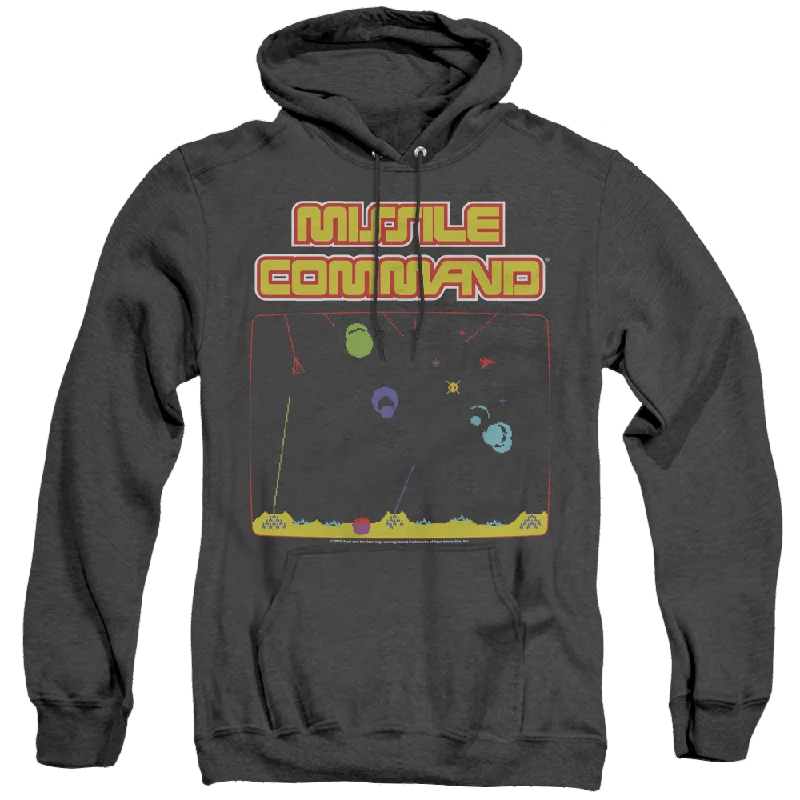 Amazing Deals Atari Missle Screen - Heather Pullover Hoodie