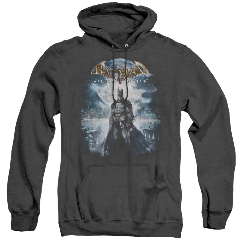 Best Seller Batman Arkham Asylum Game Cover - Heather Pullover Hoodie