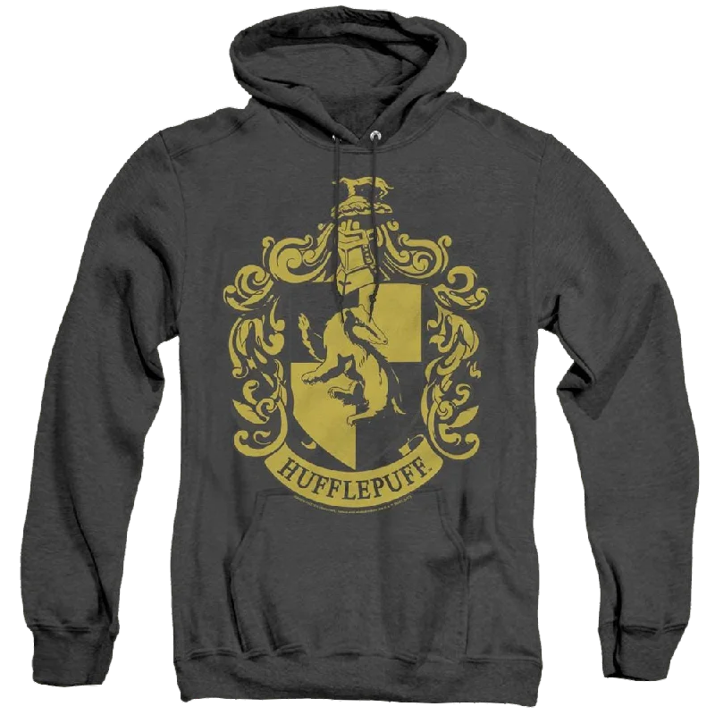 Limited Quantity Harry Potter Hufflepuff Crest - Heather Pullover Hoodie