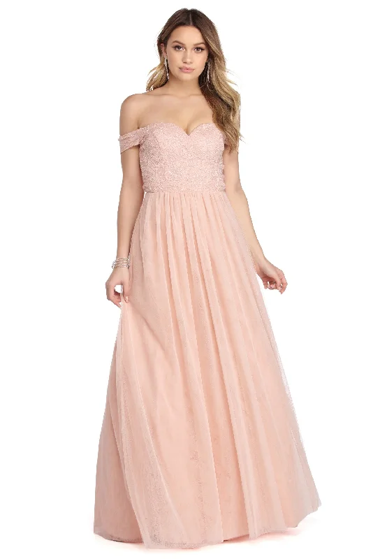 Grand Opening Sale Juliet Off The Shoulder Tulle Dress