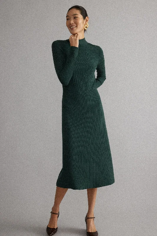 Online Only Cypress Knit Conrad Midi Swing Dress