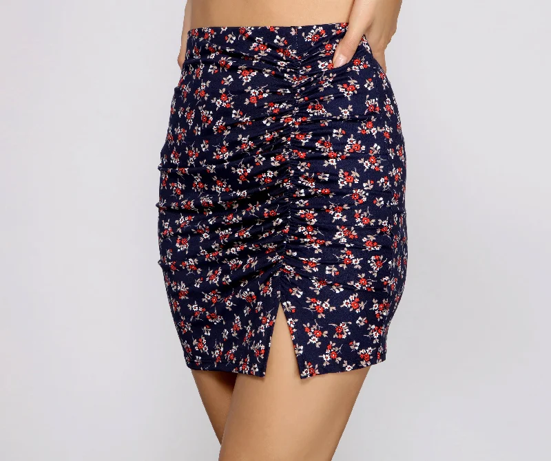 Weekend Flash Sale Ditsy Details Floral Mini Skirt