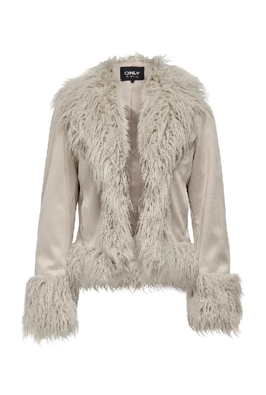Don't Miss ONLY JULIA FAUX SUEDE MIX JACKET