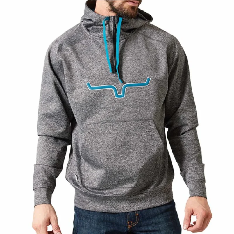 Kimes Ranch Men's Rockford Tech Charcoal Heather Hoodie ROCK-CHAR