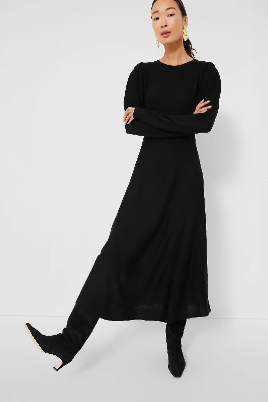Seasonal Clearance Black Brielle Sweater Dress