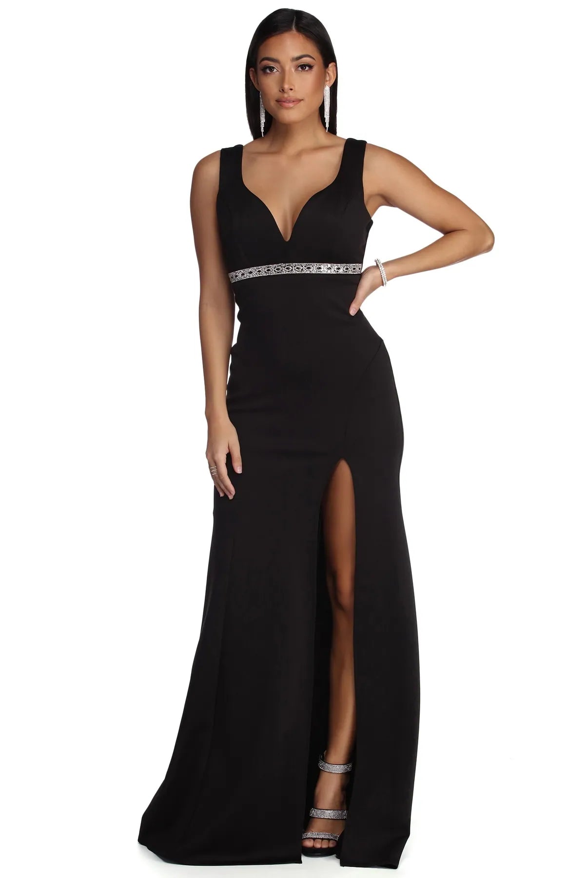 Steals and Deals Gracelynn Formal Rhinestone Dress