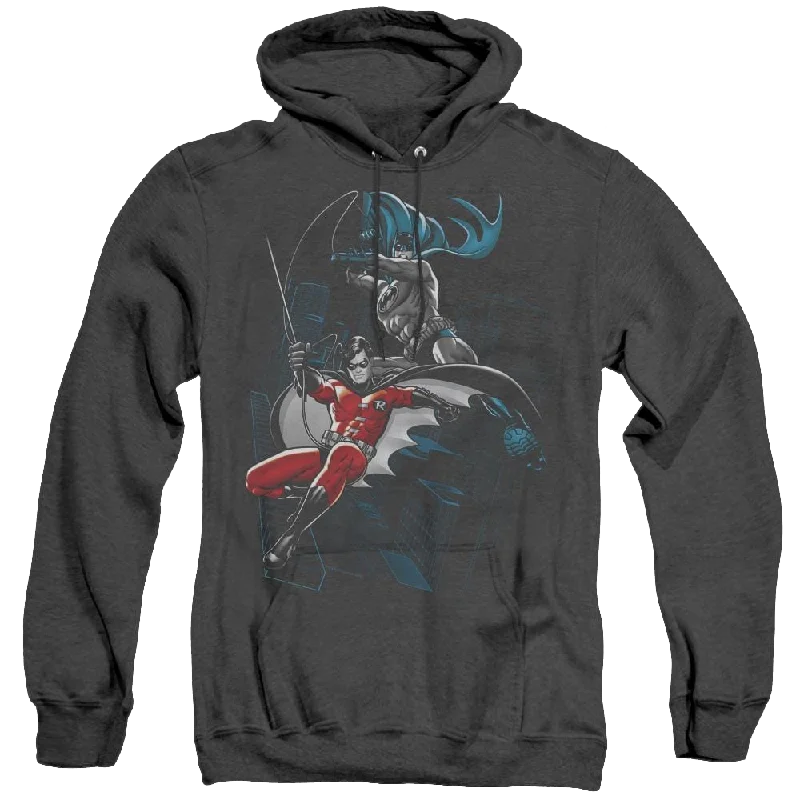 Holiday Sale Robin Black And White - Heather Pullover Hoodie