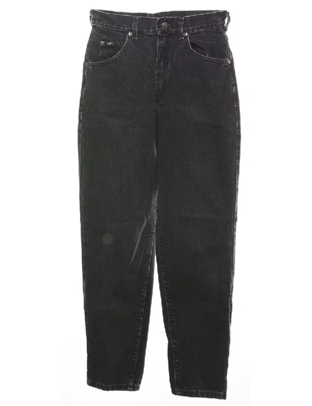 Fantastic Deals High Waist Black Tapered Lee Jeans - W24 L32