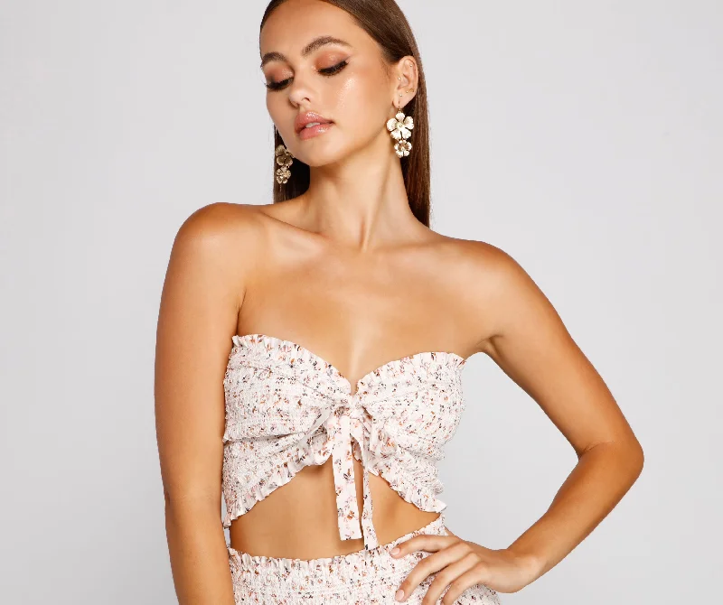 Price Meltdown So Darling Ditsy Floral Tube Top