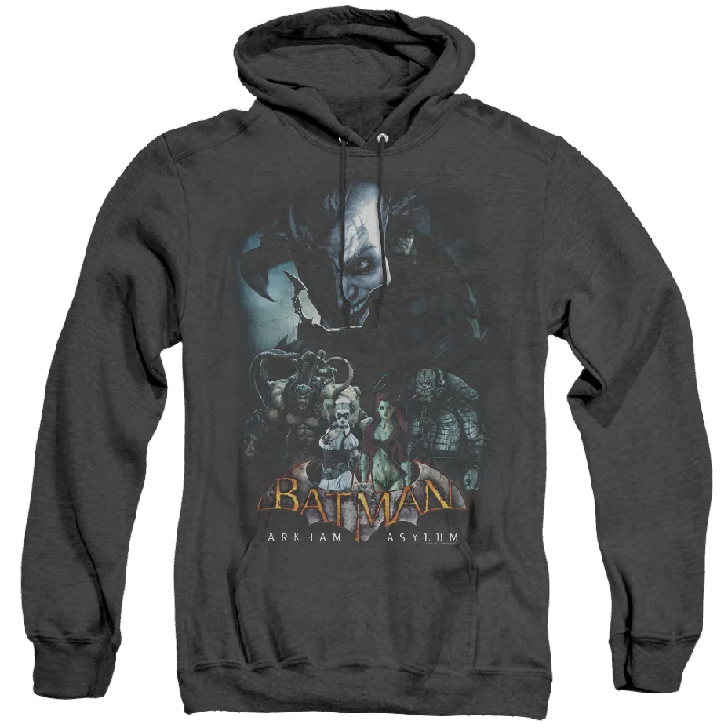 Flash Sale Batman Arkham Asylum Five Against One - Heather Pullover Hoodie