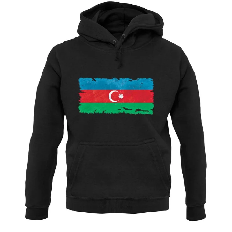 Blowout Sale Azerbaijan Grunge Style Flag Unisex Hoodie
