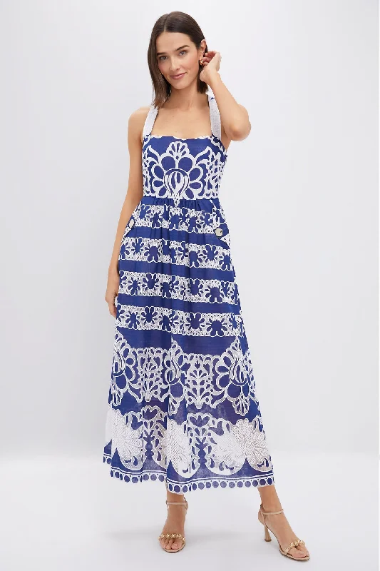 Friends and Family Sale Navy Mavaro Lace Dress