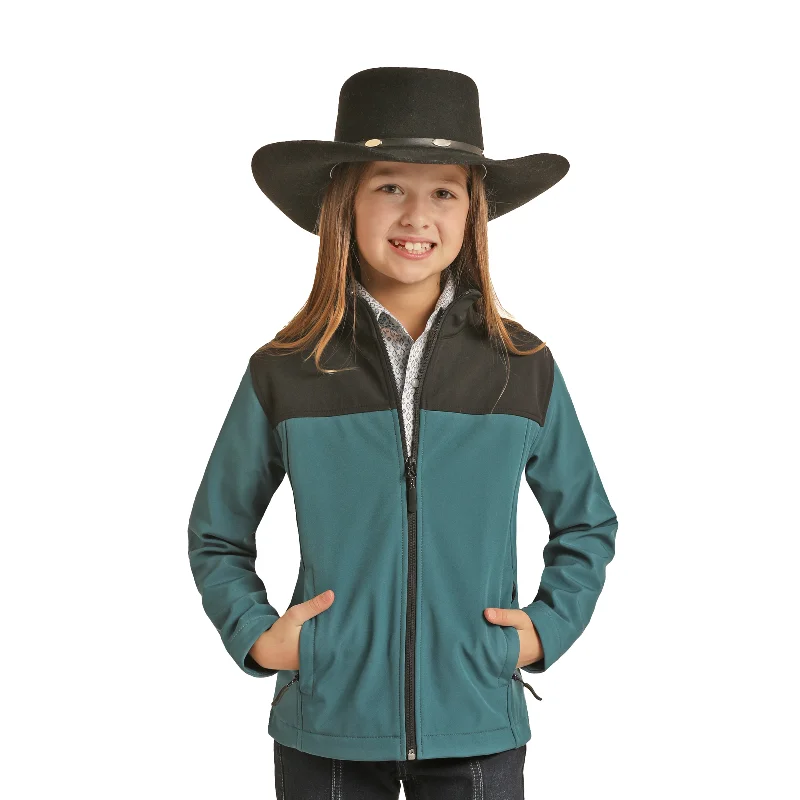 Special Promotion Panhandle® Children's Performance Softshell Teal Jacket PRKO92RZY8-81
